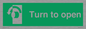 SA402: Turn anti-clockwise to open