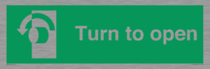 SA402: Turn anti-clockwise to open