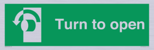 SA402: Turn anti-clockwise to open
