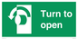 SA402: Turn anti-clockwise to open