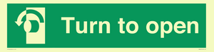 SA402: Turn anti-clockwise to open