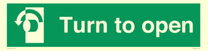 SA402: Turn anti-clockwise to open