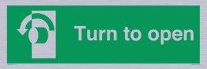 SA402: Turn anti-clockwise to open