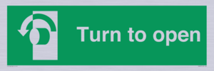 SA402: Turn anti-clockwise to open