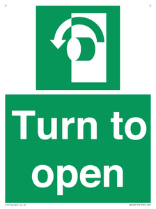 SA402: Turn anti-clockwise to open