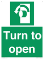 SA402: Turn anti-clockwise to open