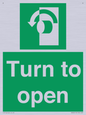 SA402: Turn anti-clockwise to open
