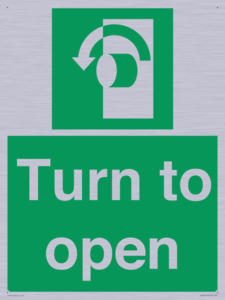 SA402: Turn anti-clockwise to open