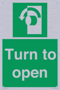 SA402: Turn anti-clockwise to open