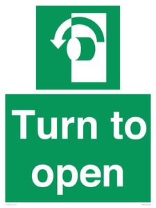 SA402: Turn anti-clockwise to open