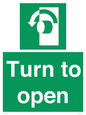 SA402: Turn anti-clockwise to open