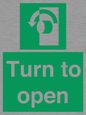 SA402: Turn anti-clockwise to open