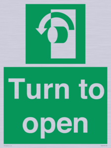 SA402: Turn anti-clockwise to open
