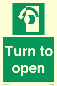 SA402: Turn anti-clockwise to open