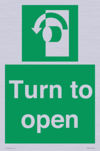 SA402: Turn anti-clockwise to open
