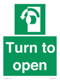 SA402: Turn anti-clockwise to open