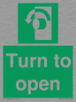 SA402: Turn anti-clockwise to open