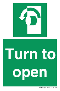 SA402: Turn anti-clockwise to open