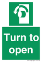 SA402: Turn anti-clockwise to open