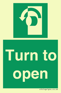 SA402: Turn anti-clockwise to open