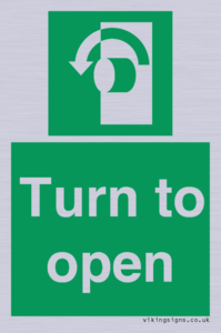 SA402: Turn anti-clockwise to open