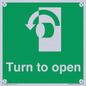SA402: Turn anti-clockwise to open