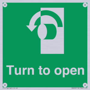 SA402: Turn anti-clockwise to open