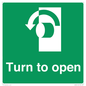 SA402: Turn anti-clockwise to open