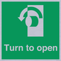 SA402: Turn anti-clockwise to open