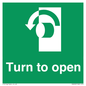 SA402: Turn anti-clockwise to open
