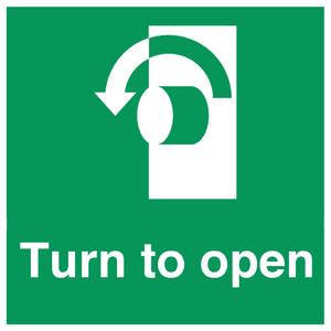 SA402: Turn anti-clockwise to open