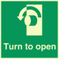 SA402: Turn anti-clockwise to open