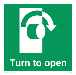 SA403: turn to open