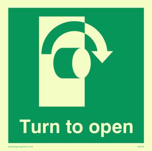 SA403: turn to open