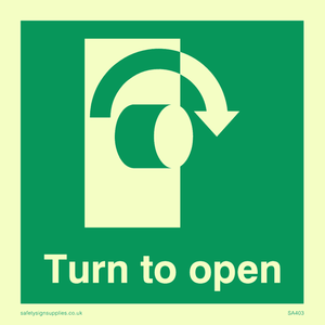 SA403: turn to open