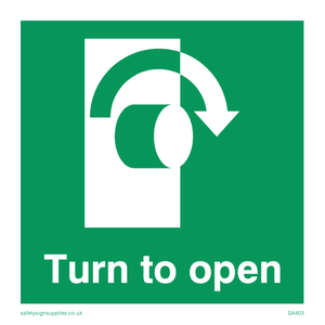 SA403: turn to open