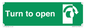 SA403: Turn clockwise to open