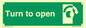 SA403: Turn clockwise to open