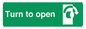 SA403: Turn clockwise to open