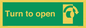 SA403: Turn clockwise to open