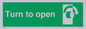 SA403: Turn clockwise to open