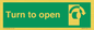 SA403: Turn clockwise to open
