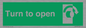 SA403: Turn clockwise to open