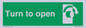 SA403: Turn clockwise to open