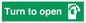 SA403: Turn clockwise to open