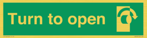SA403: Turn clockwise to open