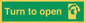 SA403: Turn clockwise to open