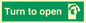 SA403: Turn clockwise to open
