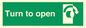 SA403: Turn clockwise to open