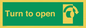 SA403: Turn clockwise to open